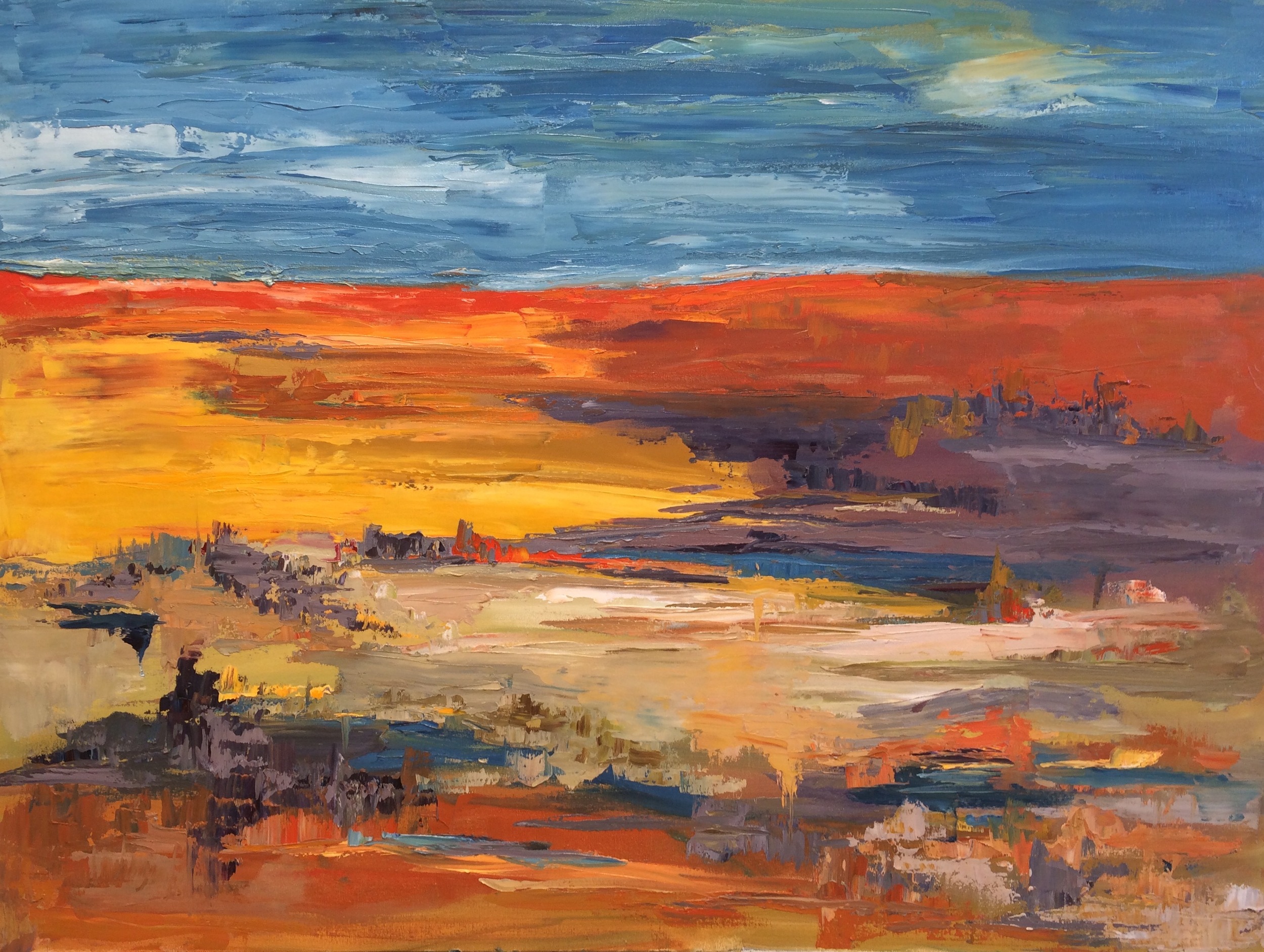 Warm Earth, oil on canvas, 36"x48" SOLD