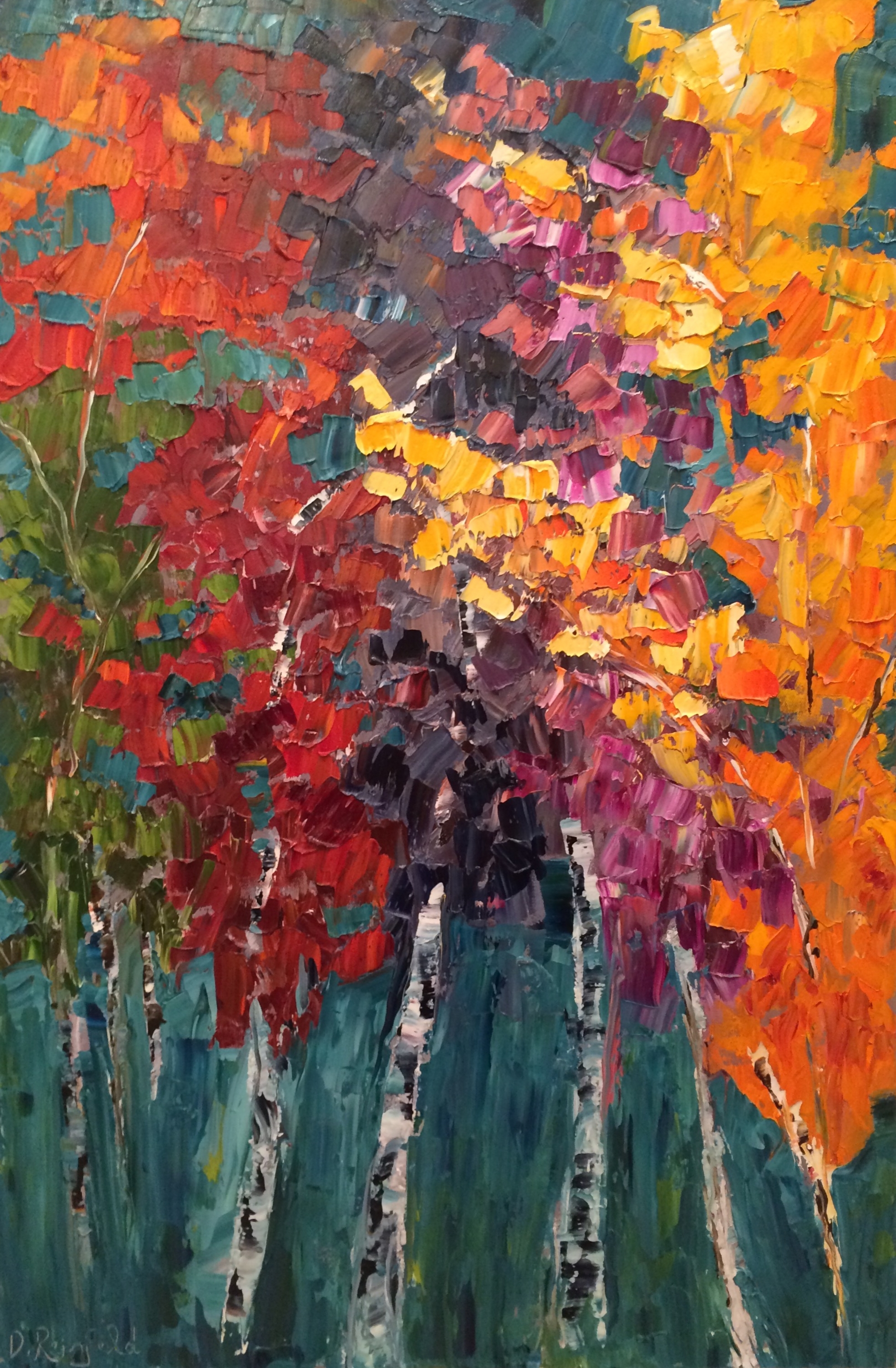Autumn Shine, oil on canvas, 36"x24" SOLD