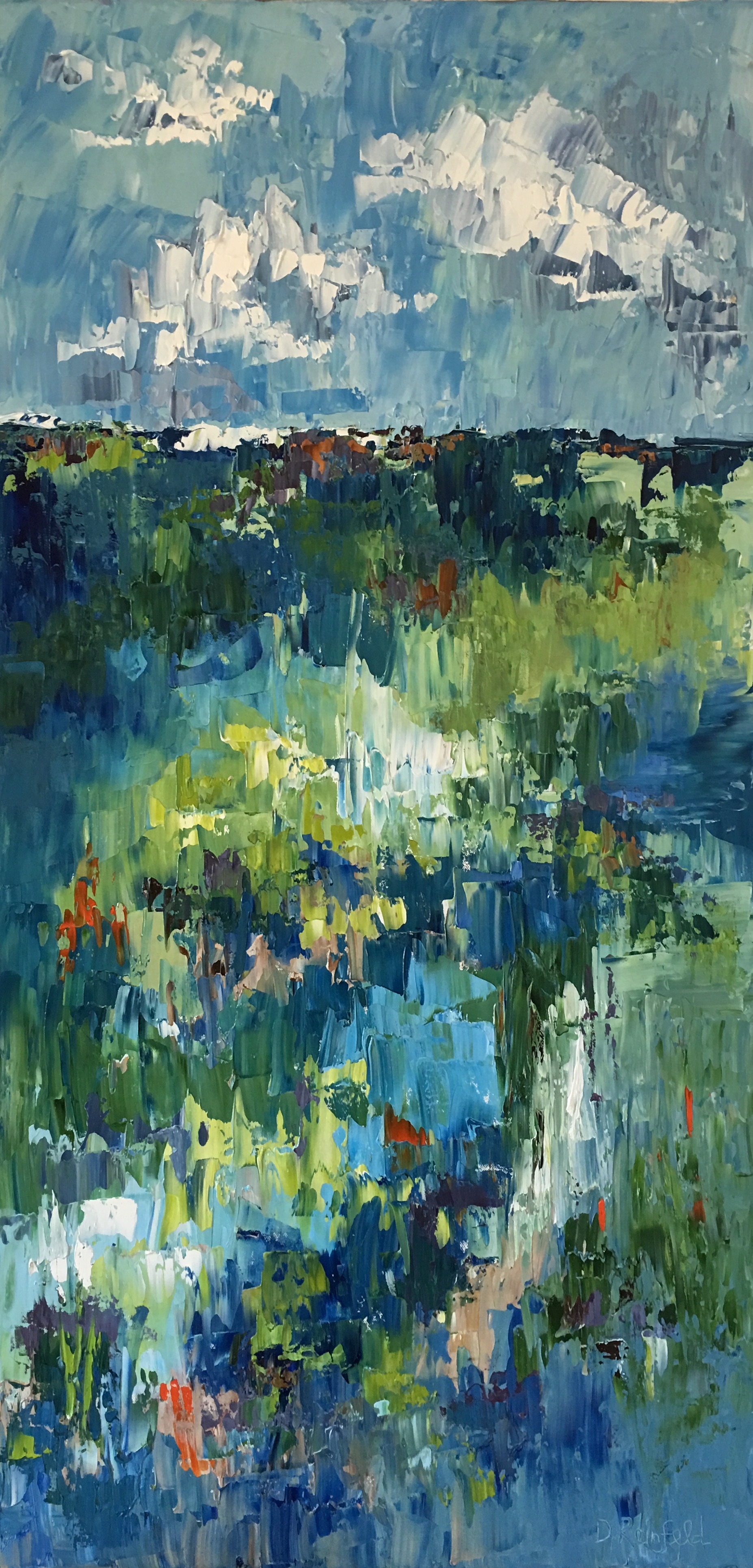As Far as Forever, oil on canvas, 48"x24"  SOLD