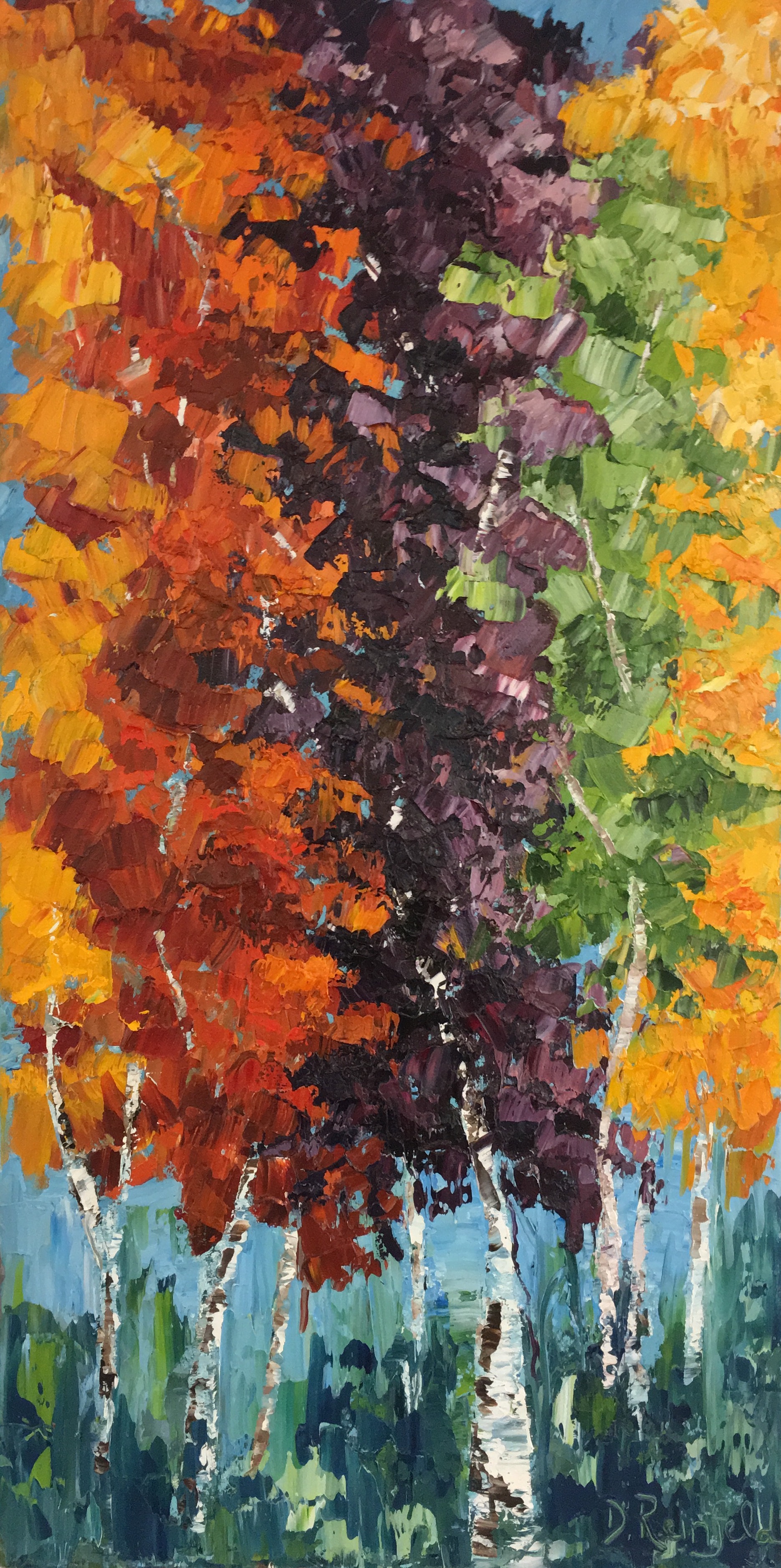 Bright Tomorrow, oil on canvas, 36"x18" $985