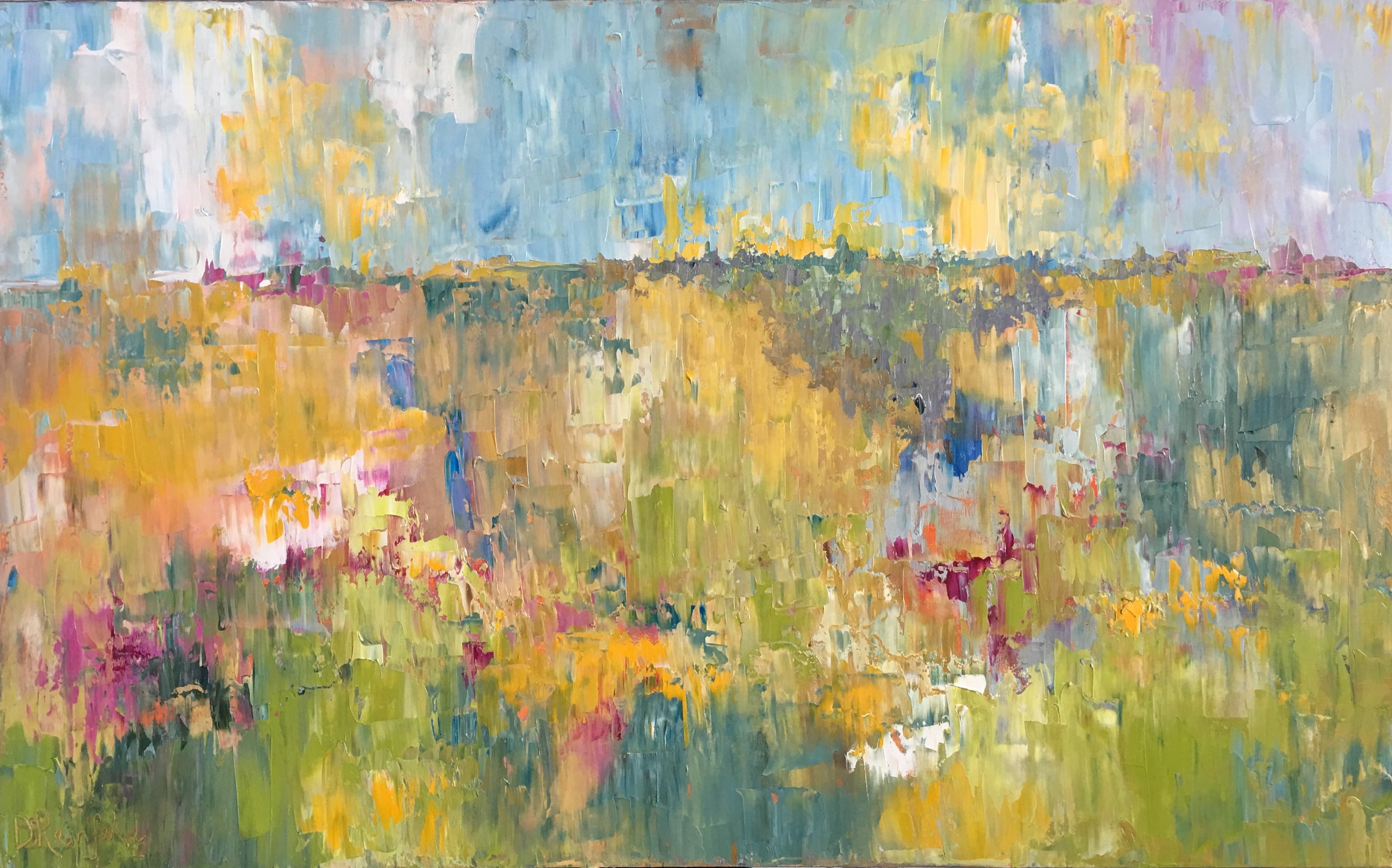 Happy Place, oil on canvas, 30"x48" SOLD