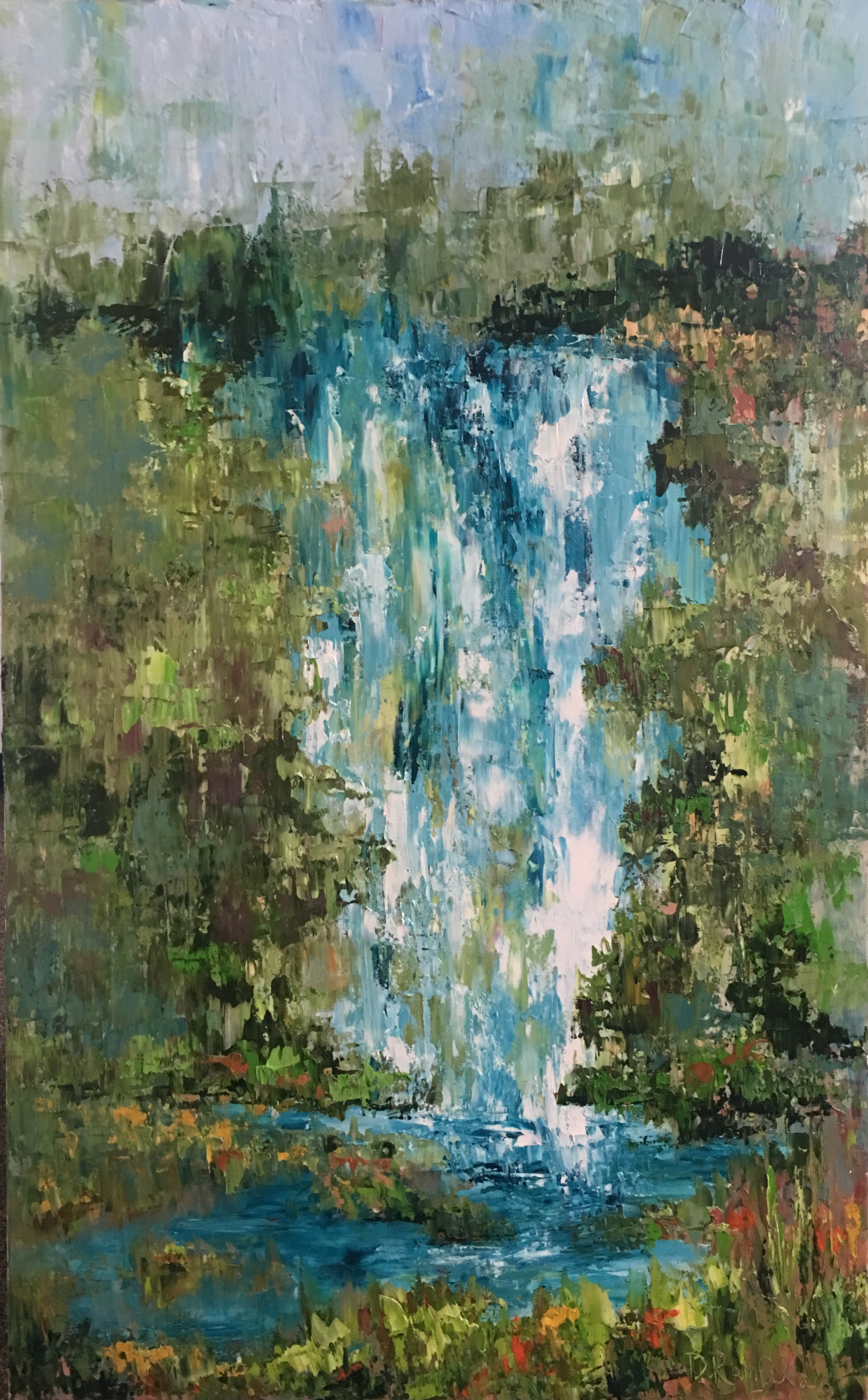 The Soul's Oasis, oil on canvas, 48"x30" SOLD