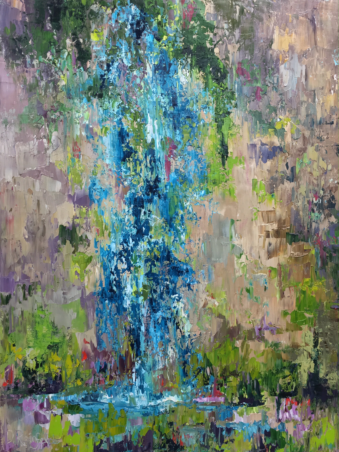 Overflowing, oil on canvas, 40x30" SOLD