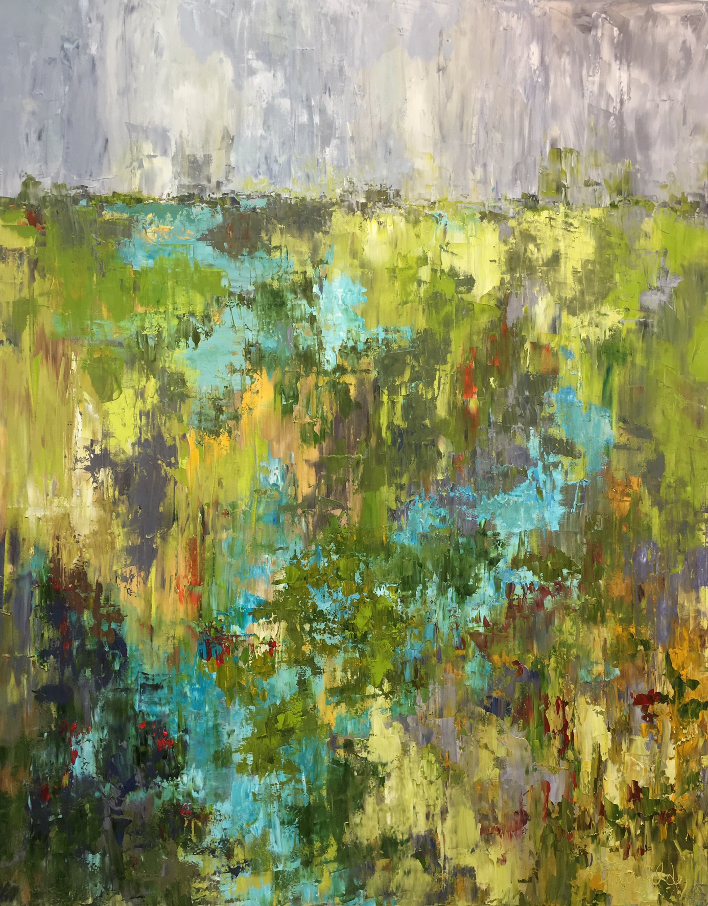 Finding Joy, oil on canvas, 60x48" $3600