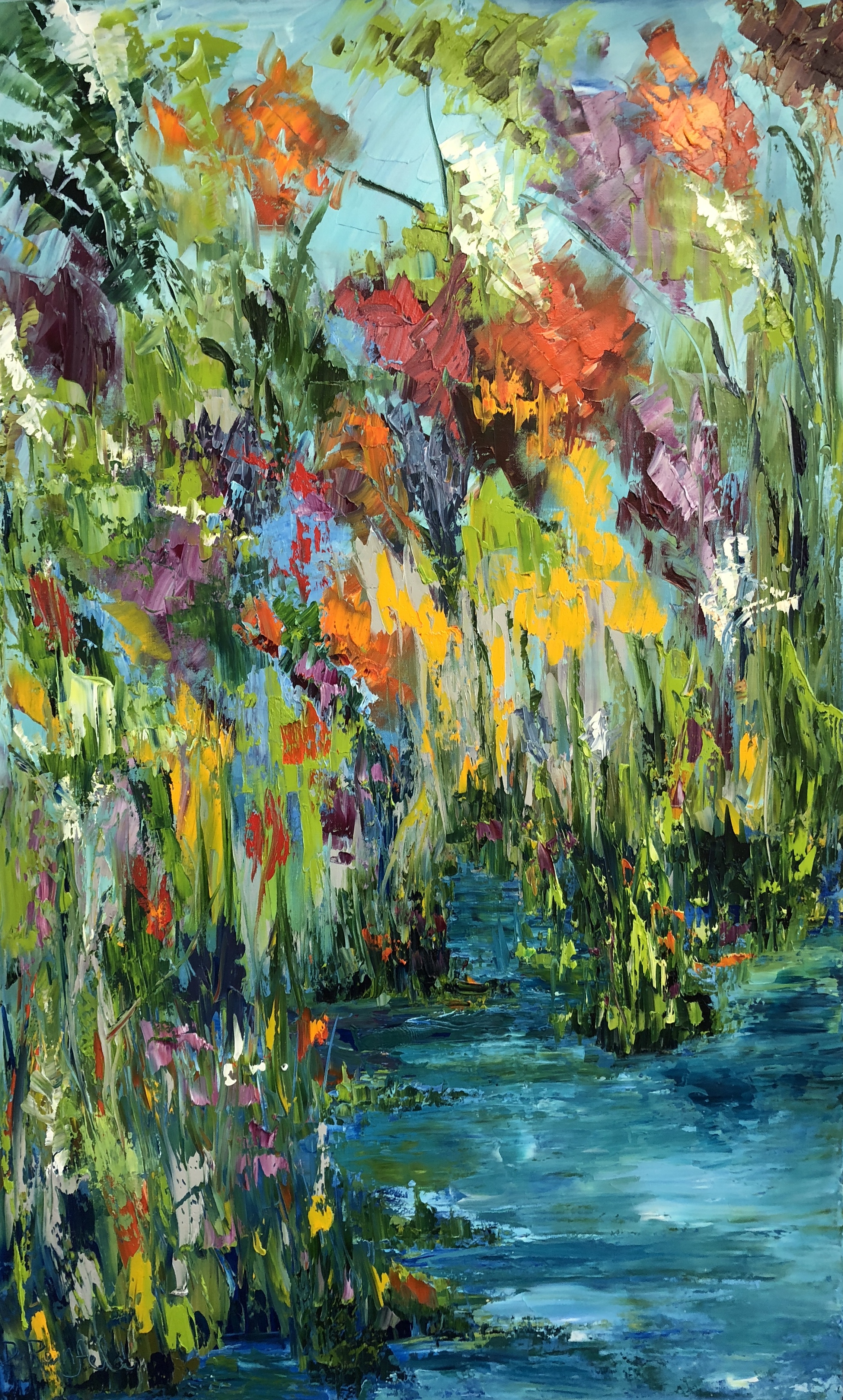 Joy in Bloom, oil on canvas, 48"x30" SOLD