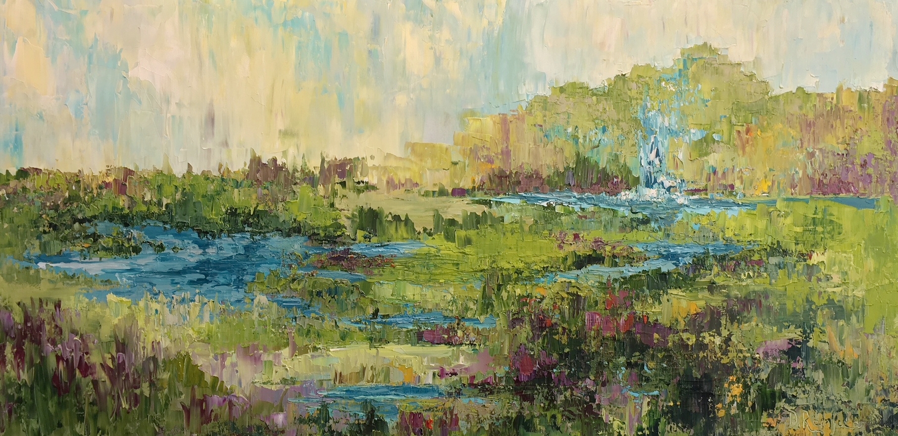 Tributary, oil on canvas, 24"x48" SOLD