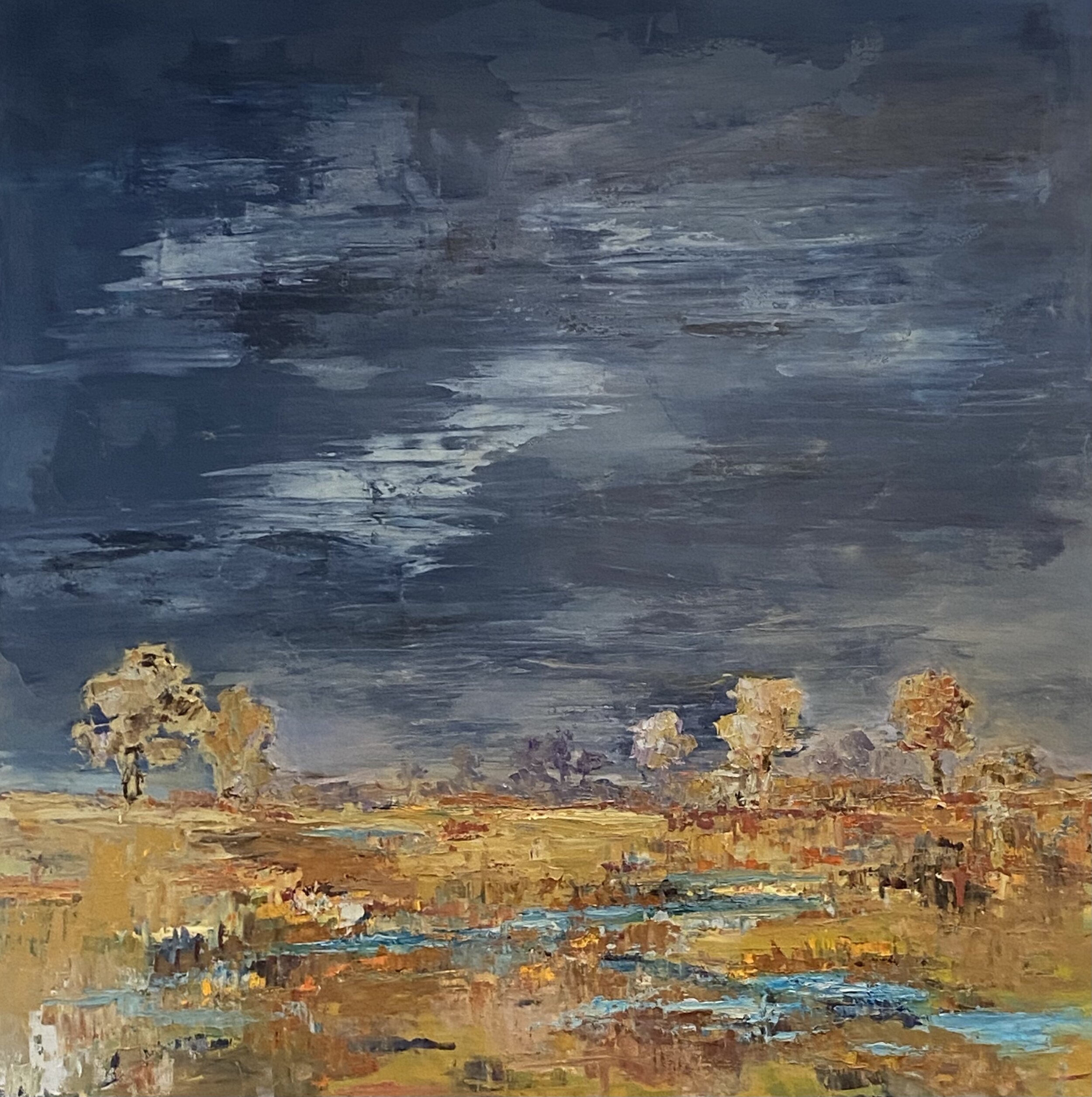 Stillness at Twilight 48”48” oil on canvas SOLD