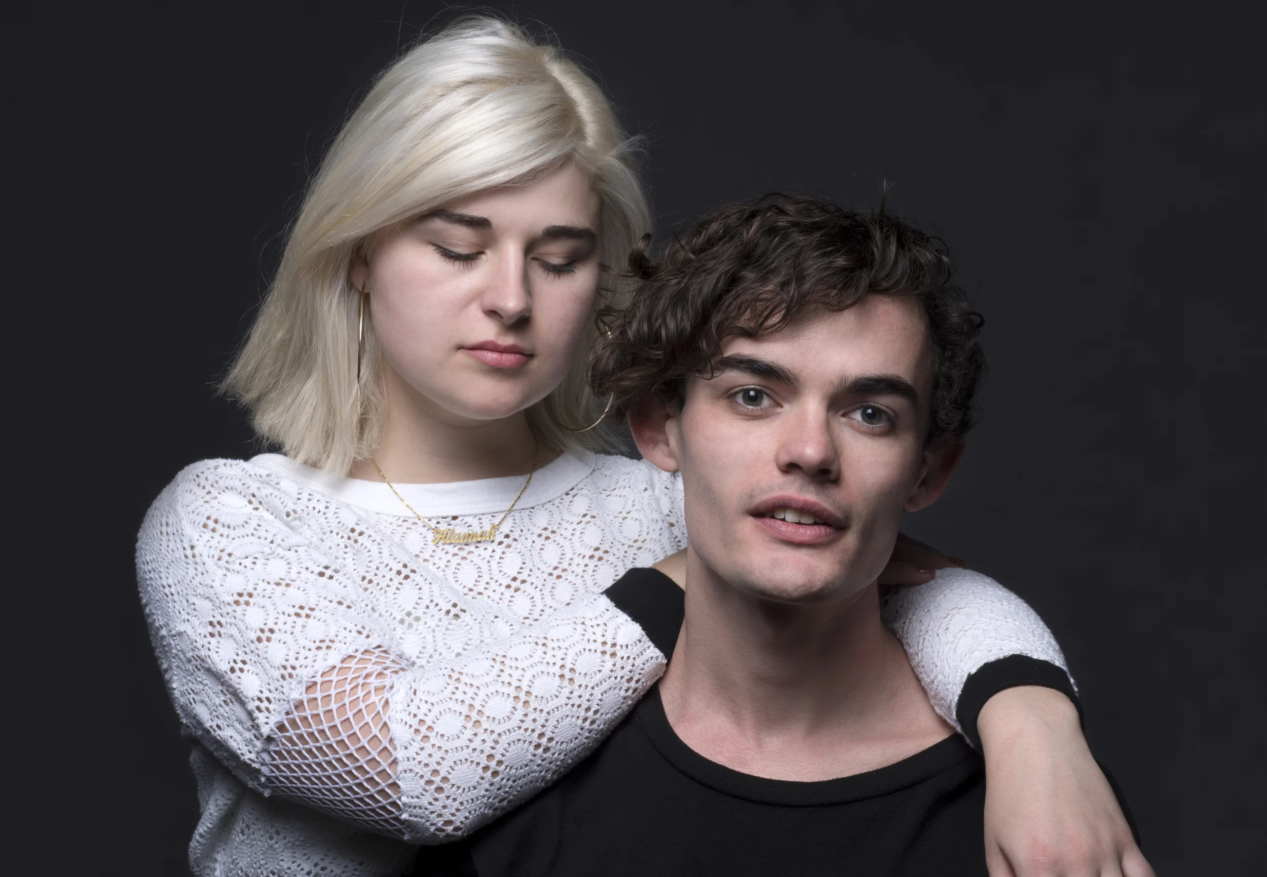 Alannah Notley and Evan Neal 
