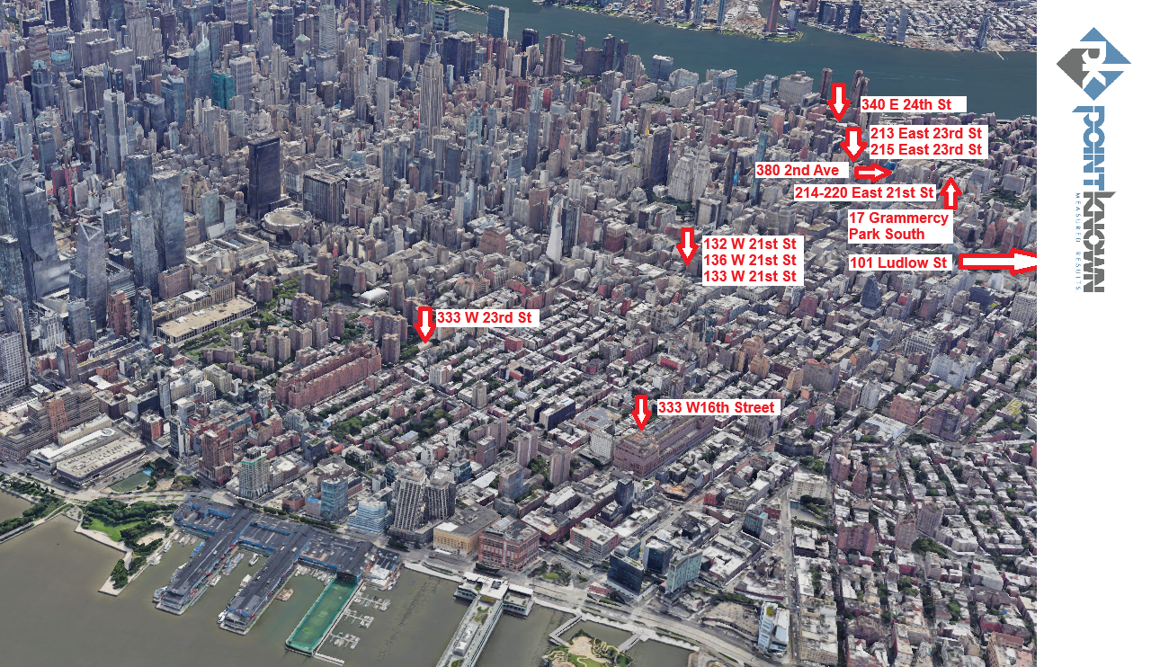 SVA campus map showing multiple School of Visual Arts buildings distributed across Manhattan.