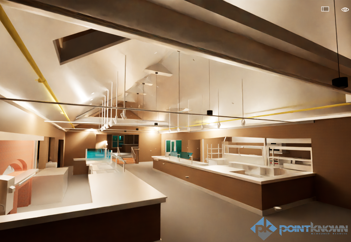 Restaraunt Kitchen Equipment layout laser scan and REvit modeling.png