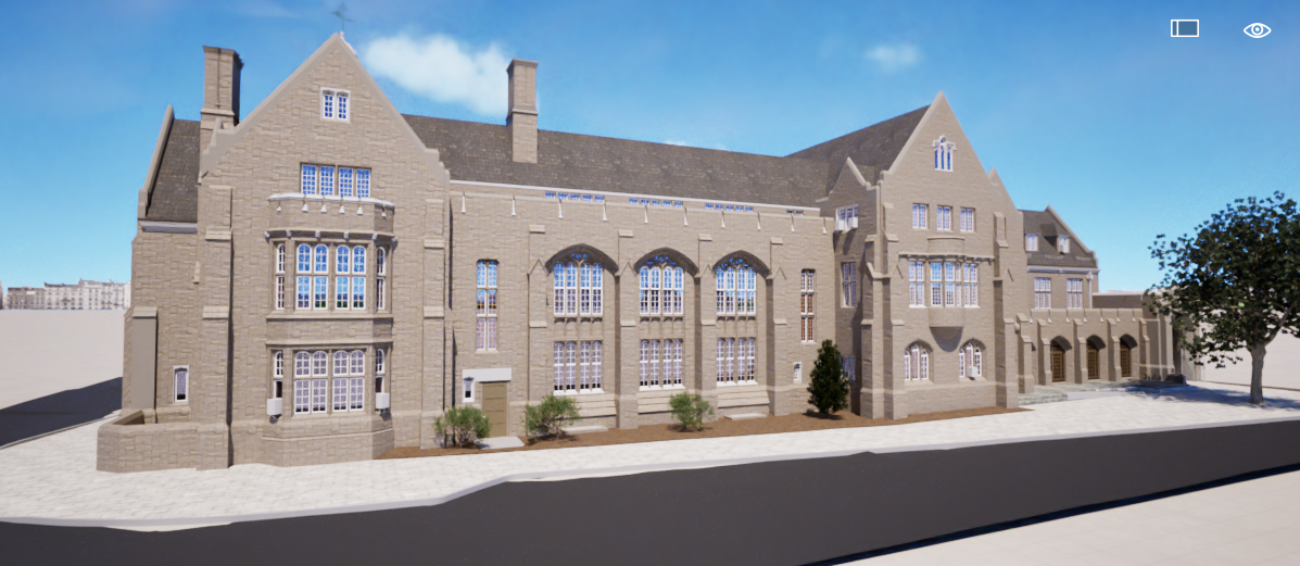 3D model of Ray Tompkins House at Yale