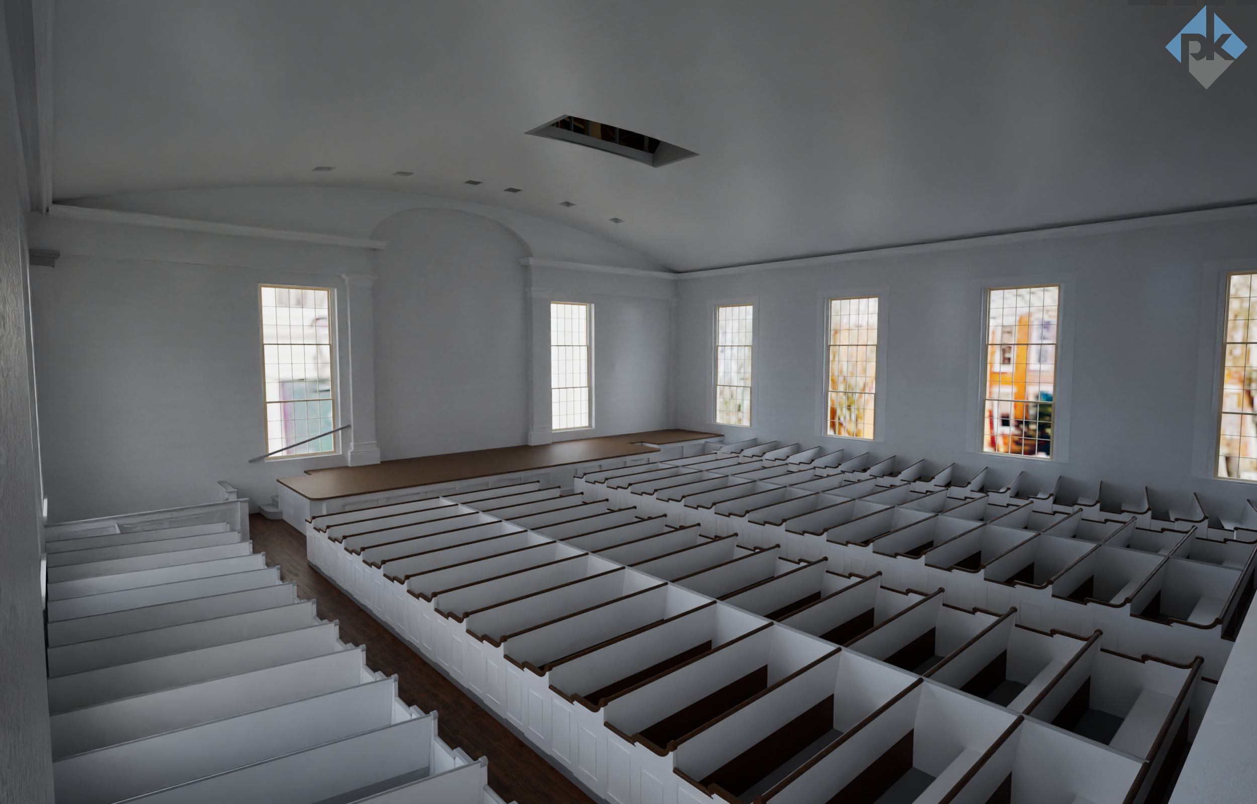 Old Whaling Church Edgartown Interior Existing Conditions