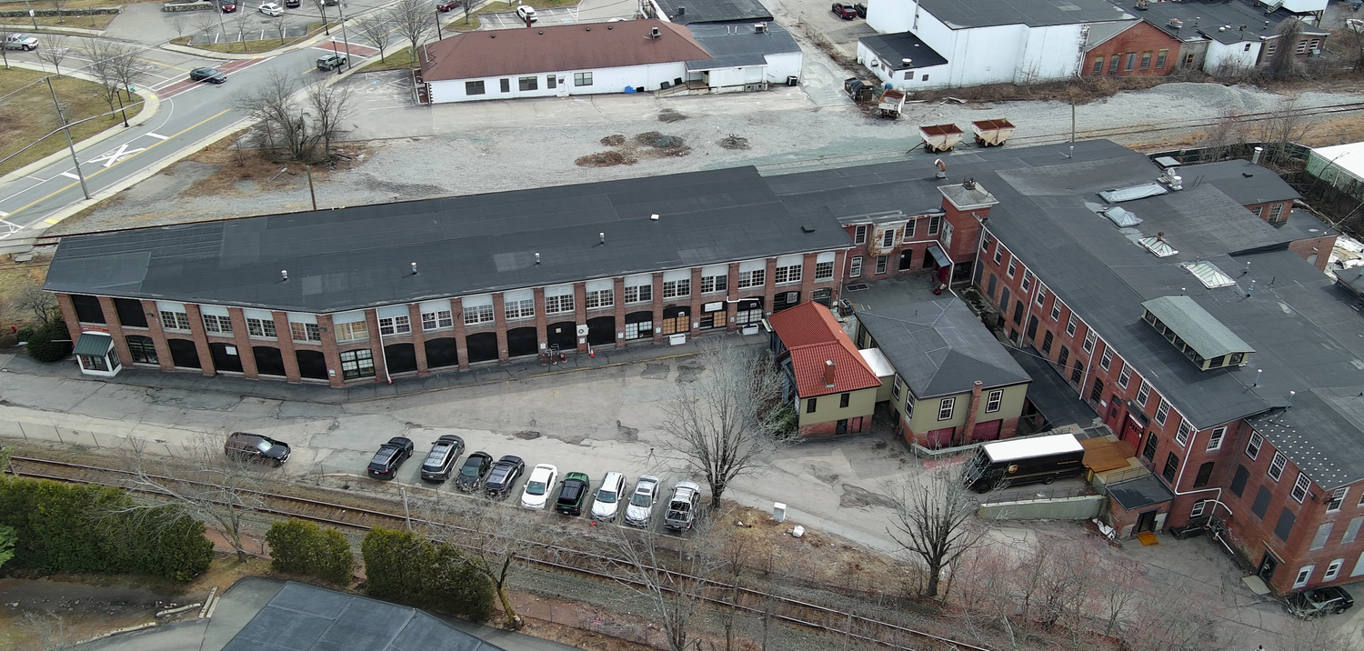 Franklin Mill drone aerial image in Franklin Massachusetts