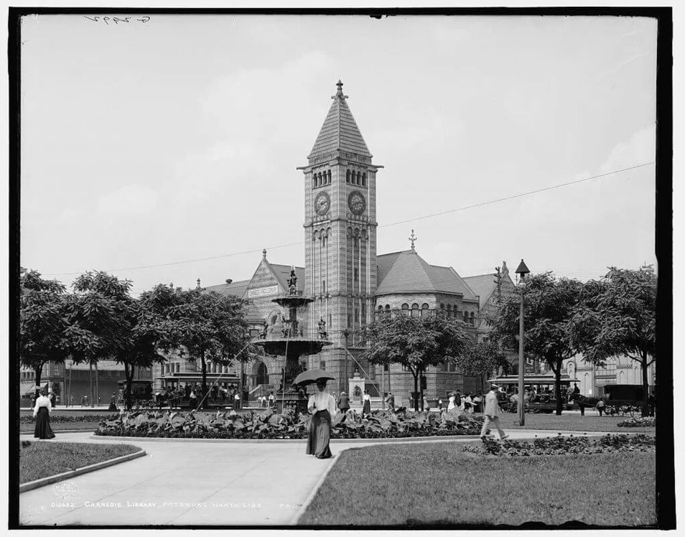 Historic photograph of Carnegie Free Library of Allegheny
