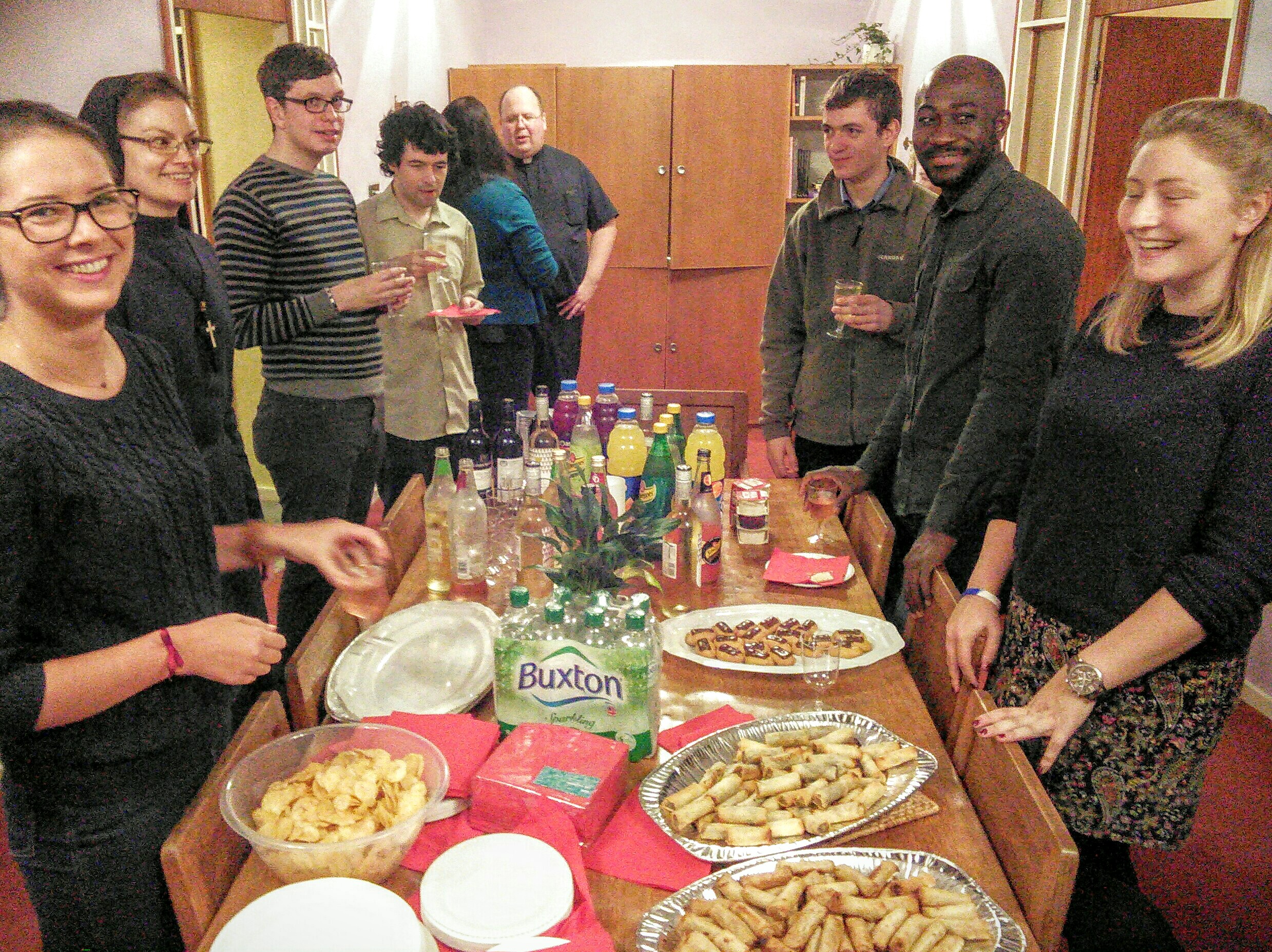 Lovely array of food and company!