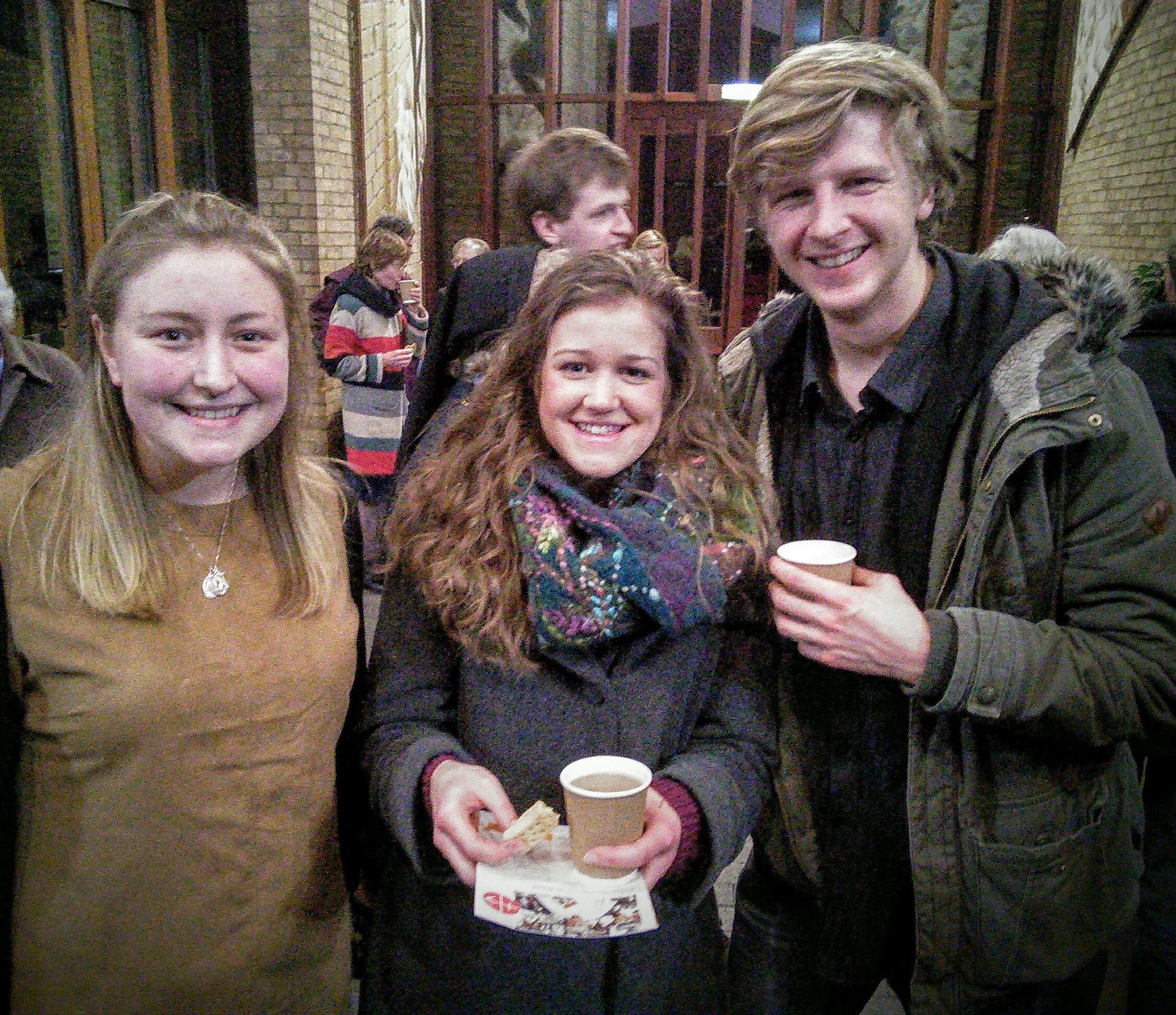We were delighted to welcome too Claire (centre, former student of the University) who now works for the Life Charity, another work of mercy for our times.