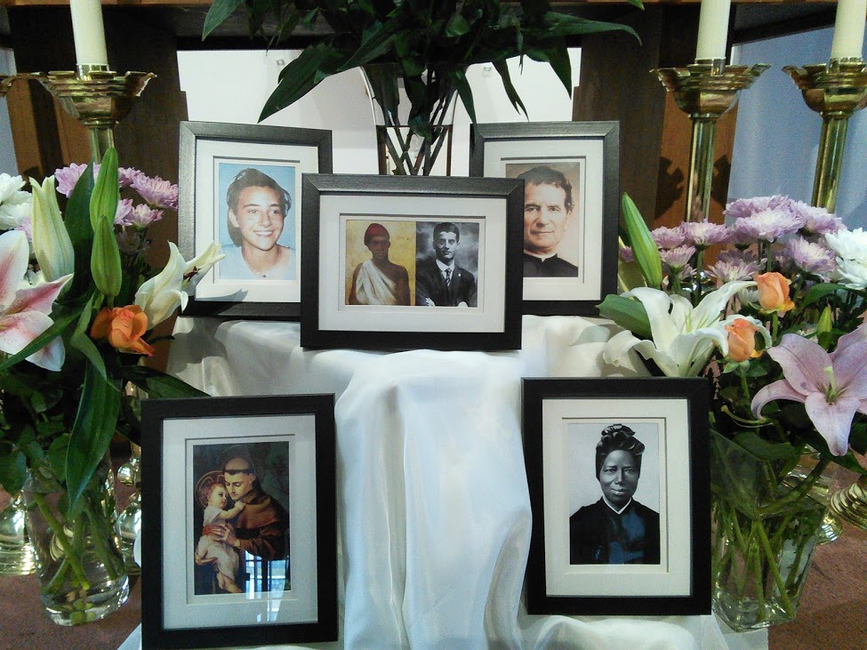 Each of those being confirmed took on a new name, inspired by their favourite saints.