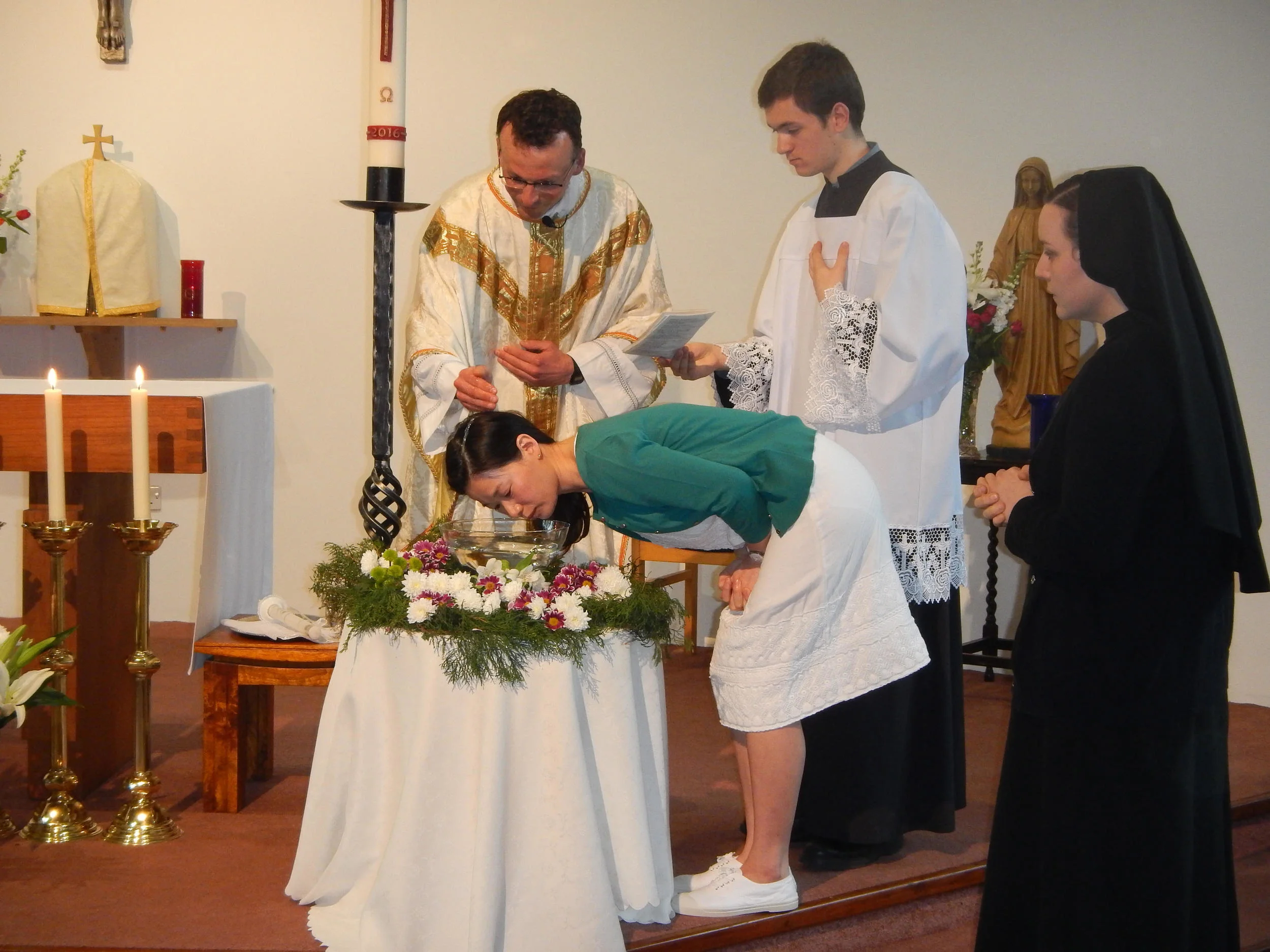 Baptism: The moment when Amber became a child of God and a member of the Church.