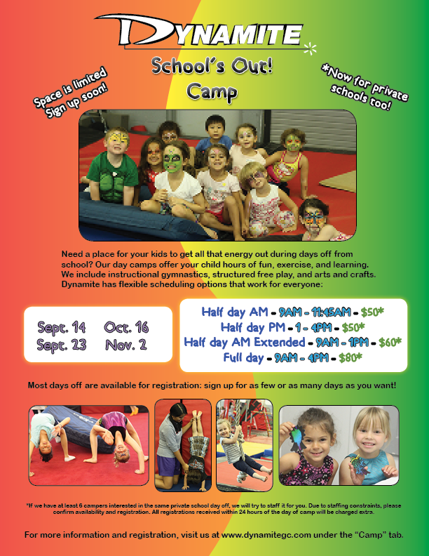 SCHOOL'S OUT CAMP!