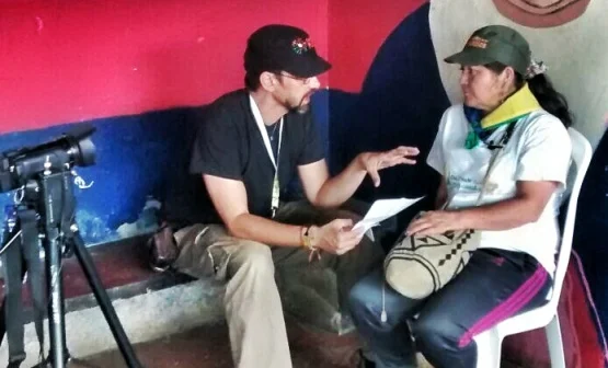 Peace Activist & Filmmaker Dani Fernandez at work