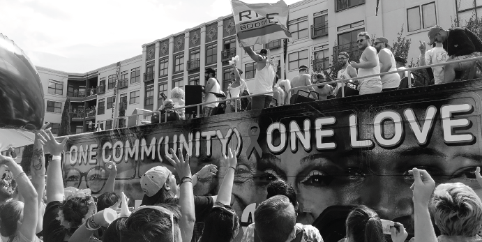 Hundreds of people enjoy the fun during the Dallas Pride Parade on Sept. 17.