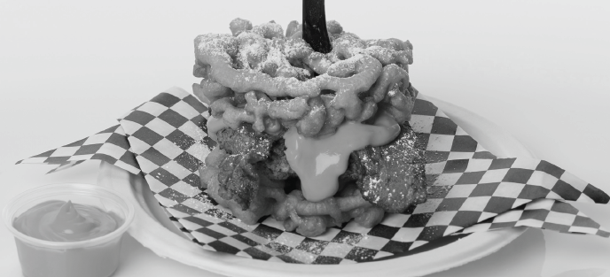 The funnel cake bacon queso burger is one of the 2017 Big Tex Choice Awards winners.