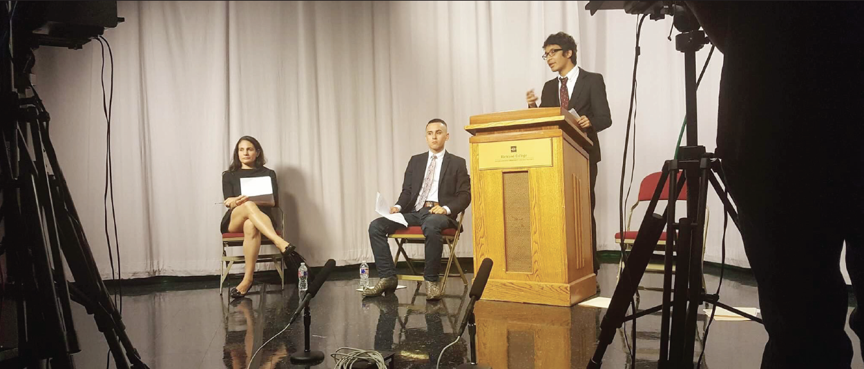 Students will decide who won the debate on gun control through an online poll.