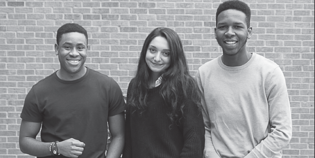 Semifinalists for the JKC Scholarship- (left) Bryan Akahara, (center) Aysegul Ates and (right) Desmond Orgazi.