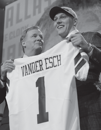 The Cowboys drafted Leighton Vander Esch from Boise State on April 26. 