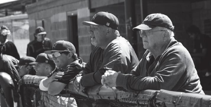 Despite setbacks, Coach Guy Simmons, center, hopes to get the Thunderducks to the playoffs.