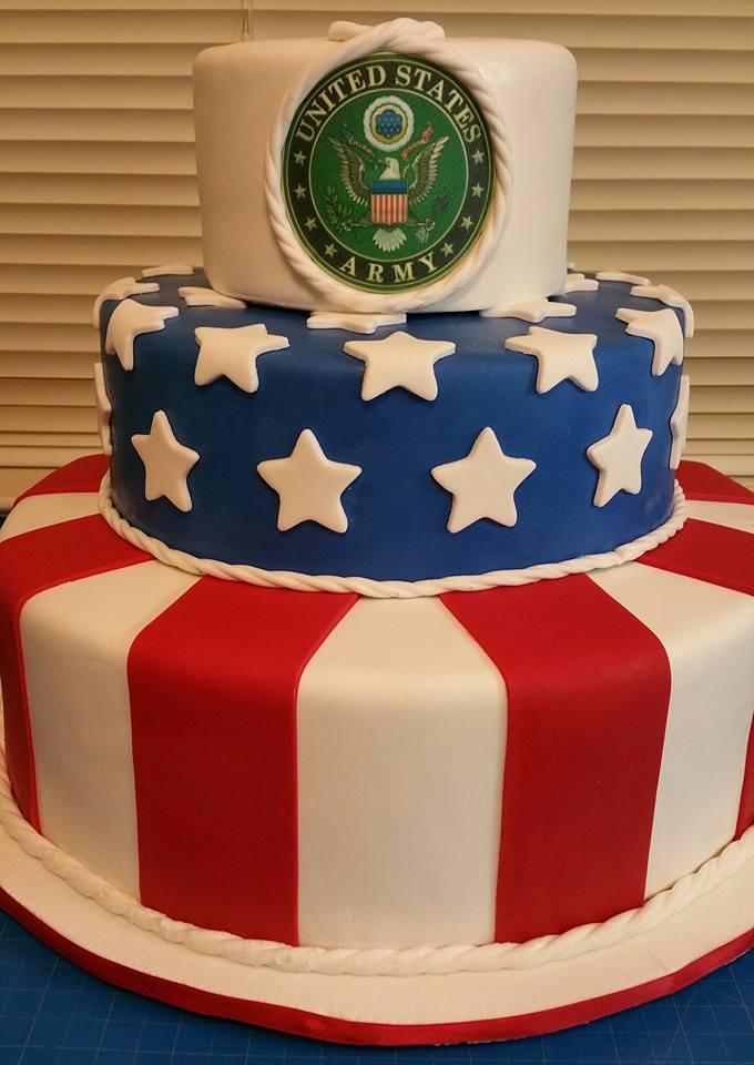 2016 VA Hospital Army Birthday Cake