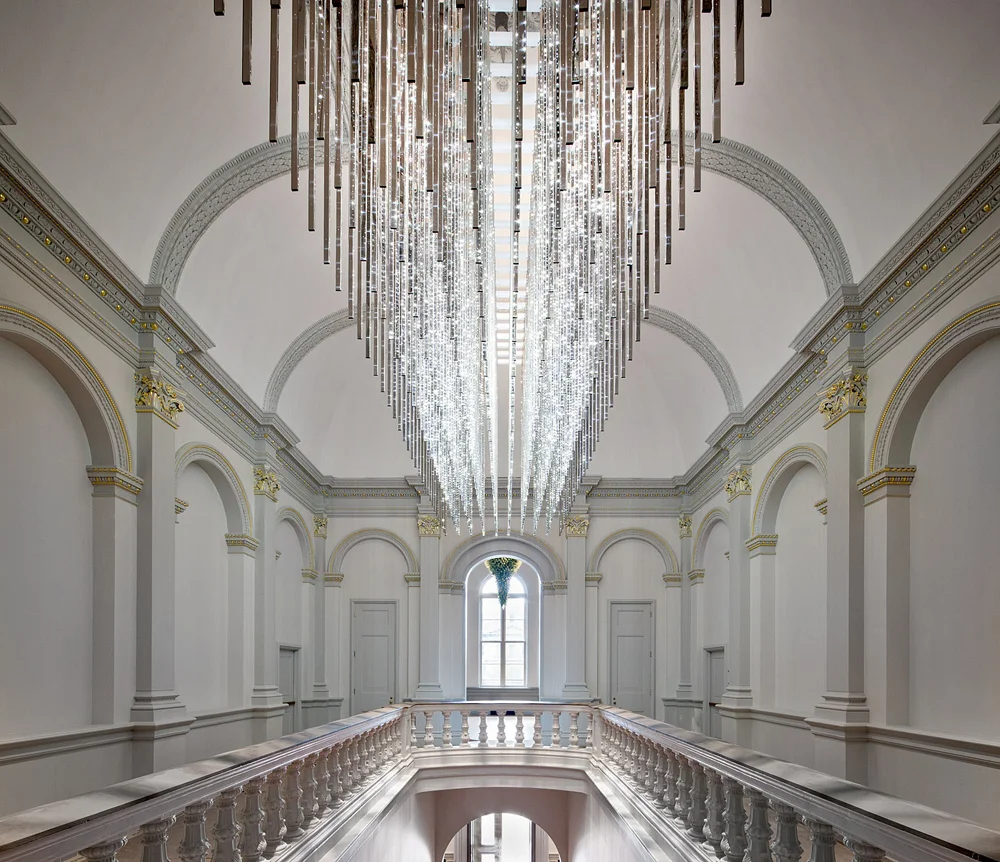 Leo Villareal's Volume above the Renwick Gallery's grand staircase