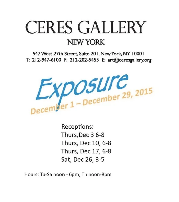 Big show at Ceres Gallery almost here!  Opening reception December 10, 6-8 PM