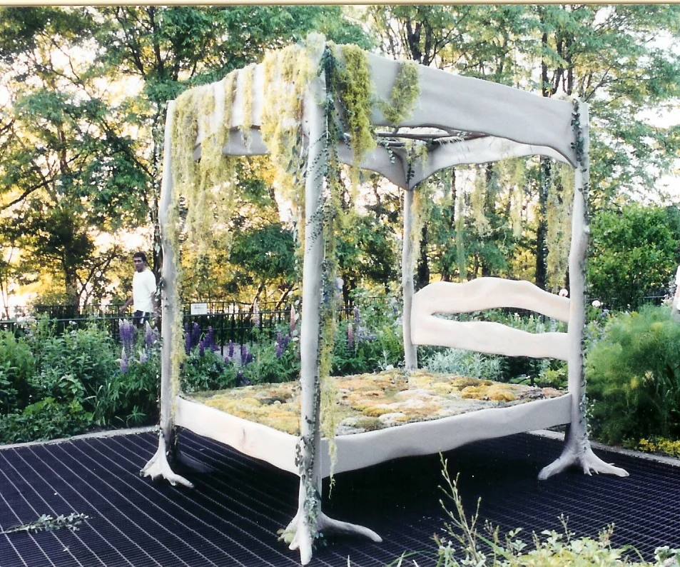 The Bed of Trees in Riverside Park, NYC.  My design was used in this art project, conceived and completed with Penny James.