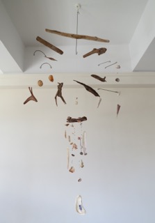 &nbsp; &nbsp; &nbsp; &nbsp; &nbsp; &nbsp; &nbsp; &nbsp; Deep SpiritsThis 52x 30 inch mobile uses thrown away coat hangers and fishing line to allow driftwood, coral, sea stones and shells to dance and come to life, forever changing in our view and w…