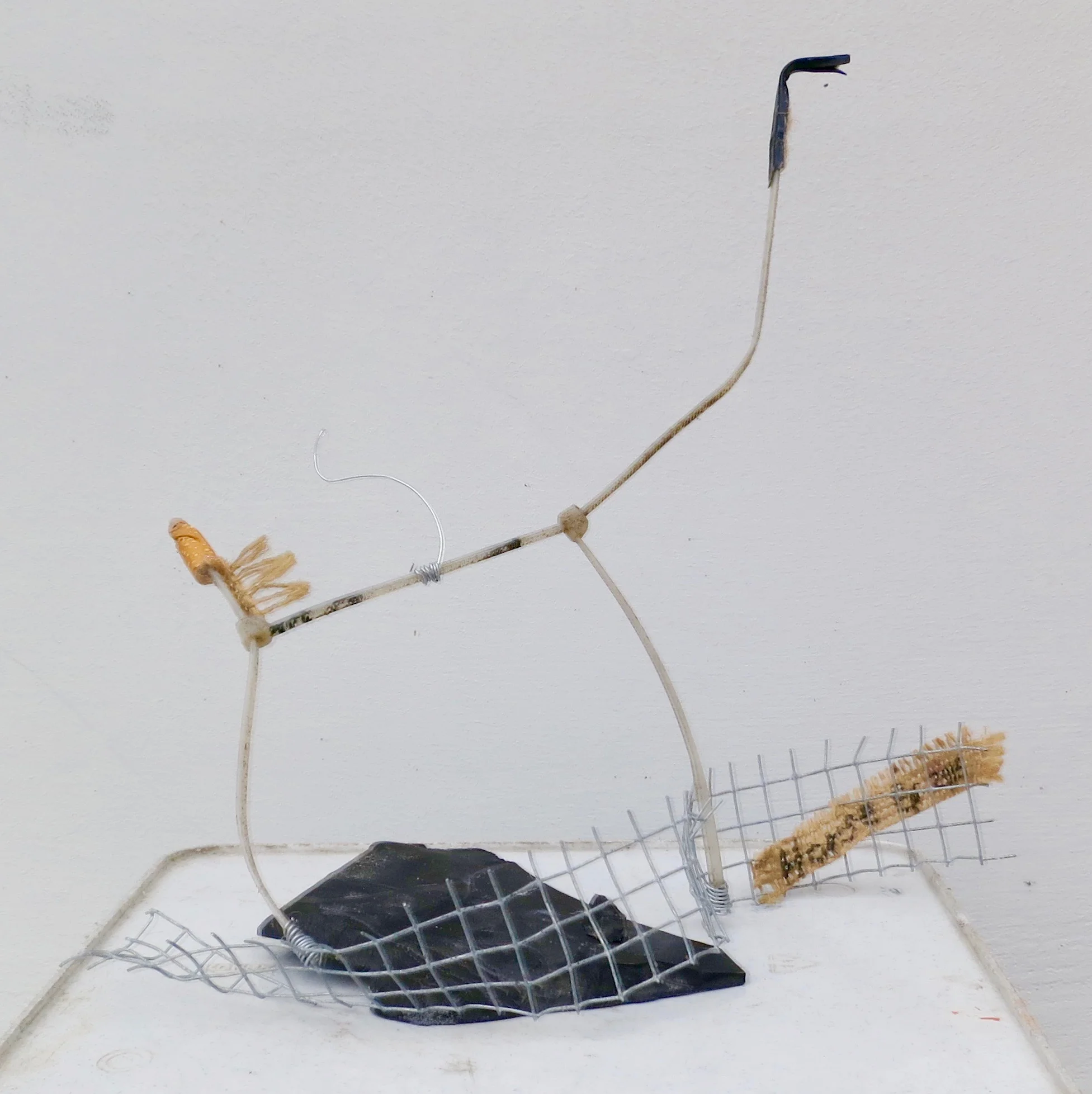 Horse, mixed media sculpture of found objects