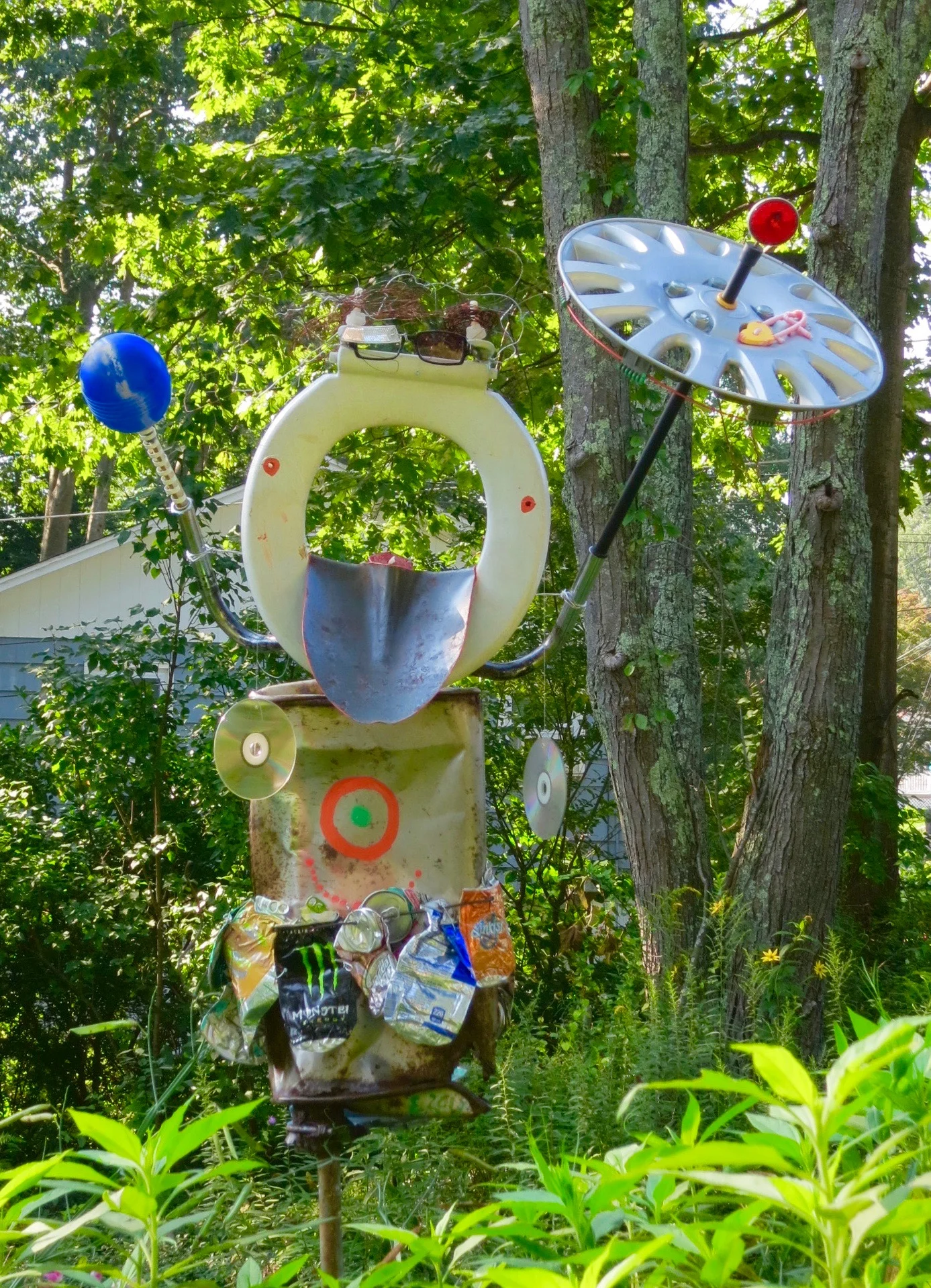 I don't mind snow, wind, sun, or rain, 2017, 7 ' tall x3' wide