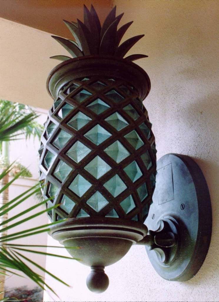 Cast Pineapple Light Fixture