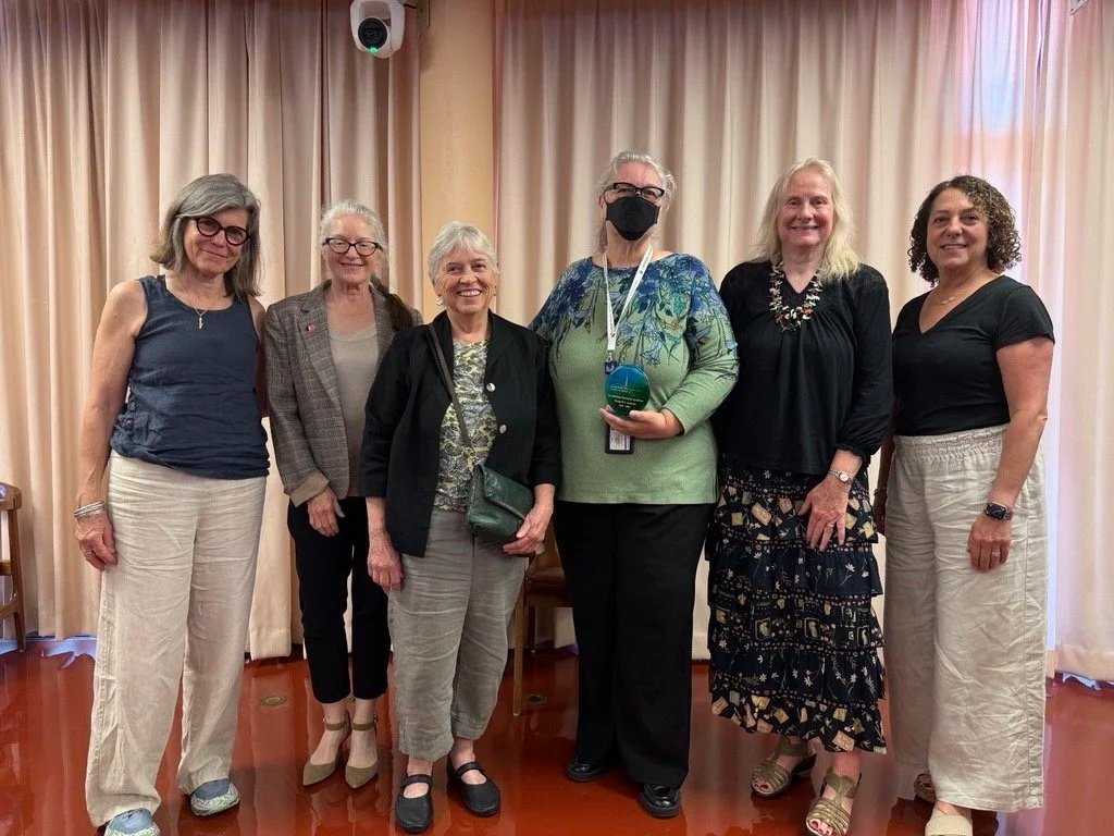 LWVMC Members Congratulate SEAP Coordinator, Elizabeth Iwayama -- County of Marin Outstanding Staff Supervisor of Interns