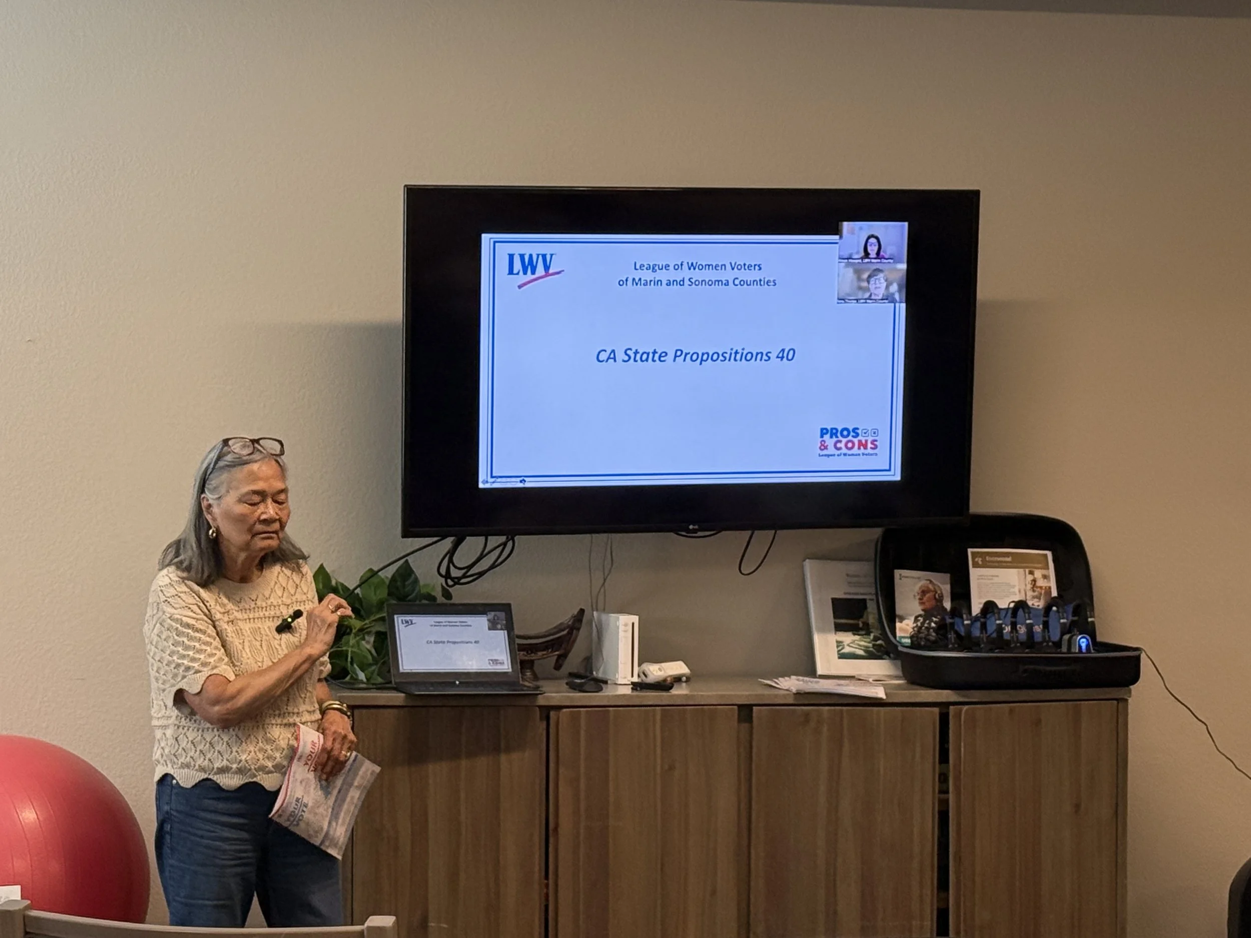 Nancy Weber, Pros &amp; Cons presentation, Oakmont of Novato, Oct.2026