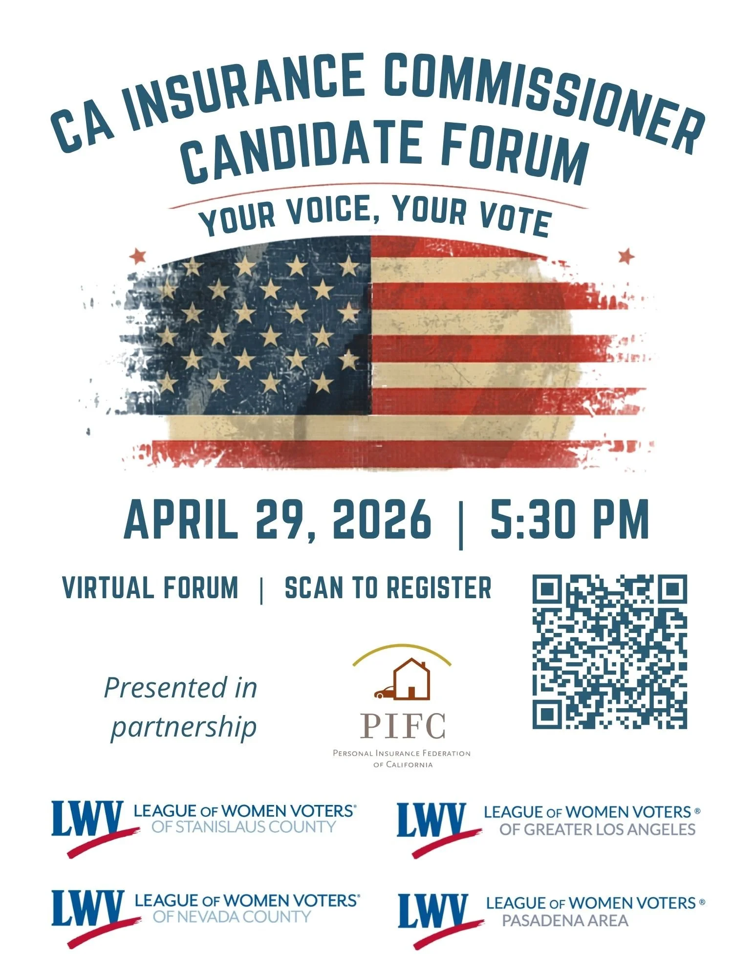 CA Insurance Commissioner Candidate Forum — League of Women Voters - Marin