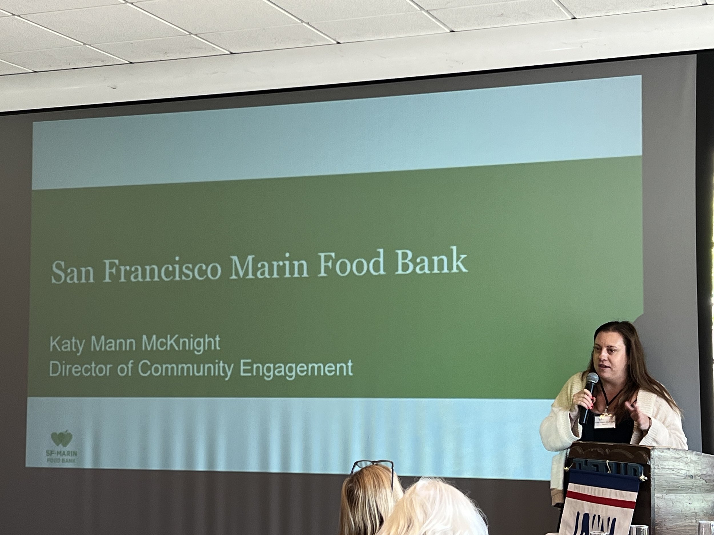 Inspiring Speaker Katy Mann McKnight from the SF-Marin Food Bank (Copy)