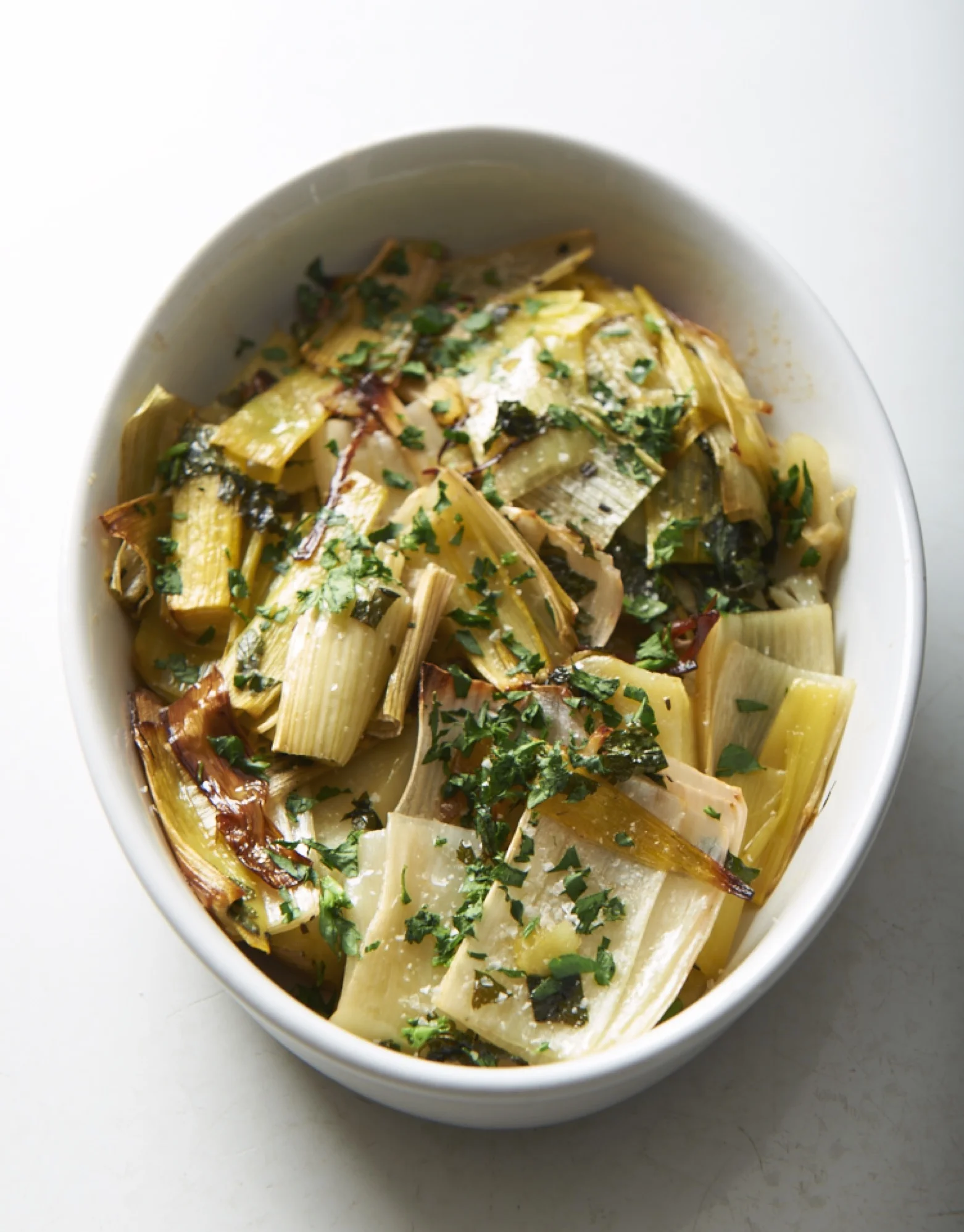 Butter Roasted Leeks photo by Mette Nielsen