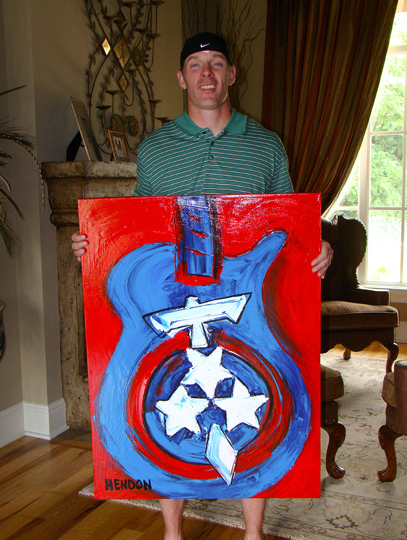  Commission work for Tennessee Titans quarterback, Kerry Collins. 