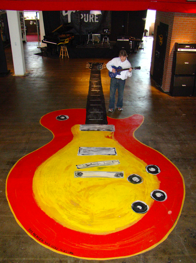  35’ painting installation at Gibson Headquarters, Nashville, TN.  