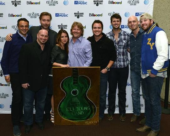  Hendon and his work with the Eli Young Band and Nokia Executives at the 2012 Country Music Hall of Fame. 