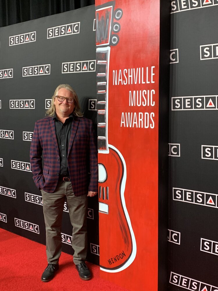  Hendon alongside his promotional work for the SESAC Awards, 2022.   