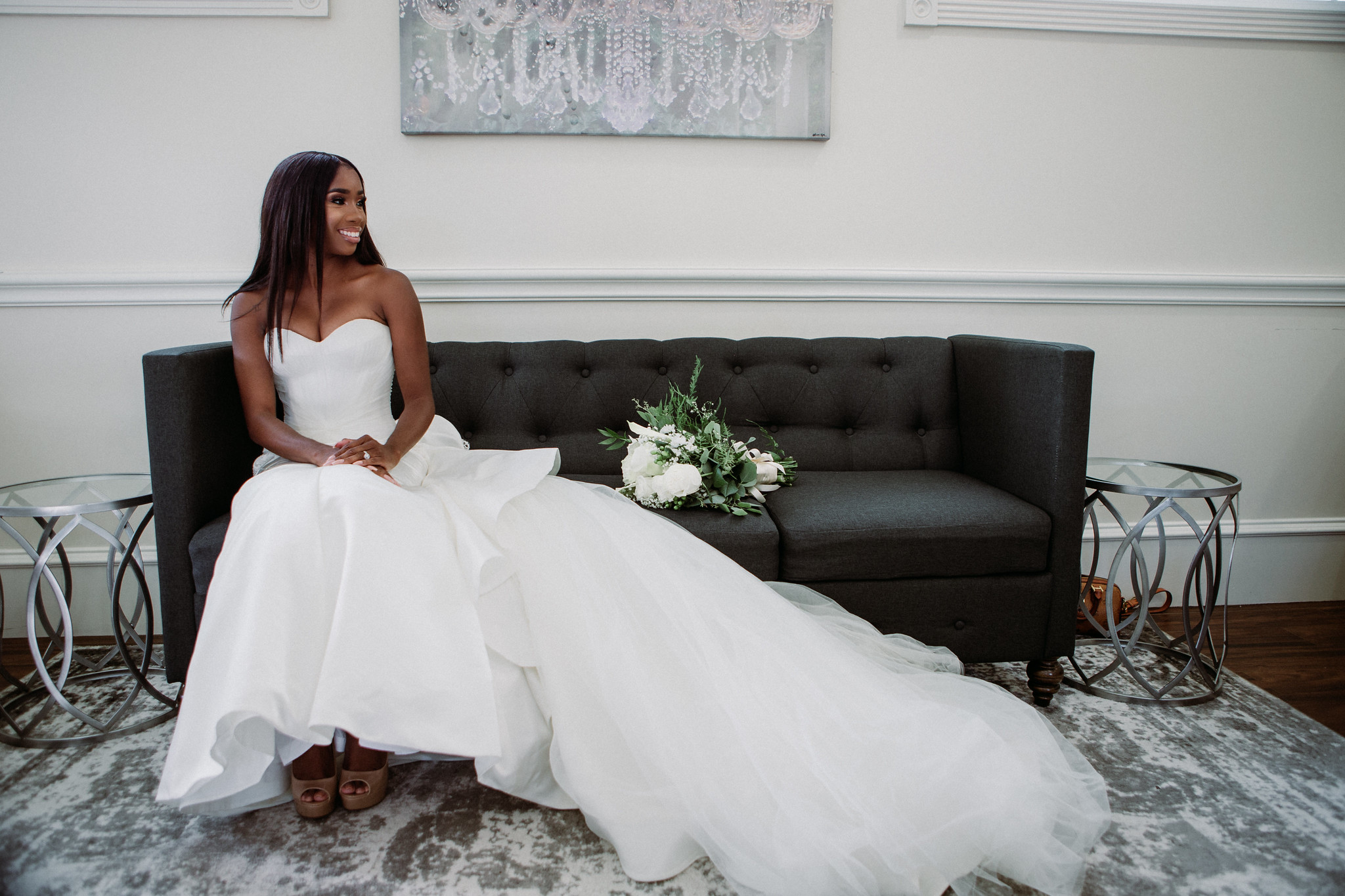 Bridal portraits. Wedding at Ashton Gardens West (Houston, TX)