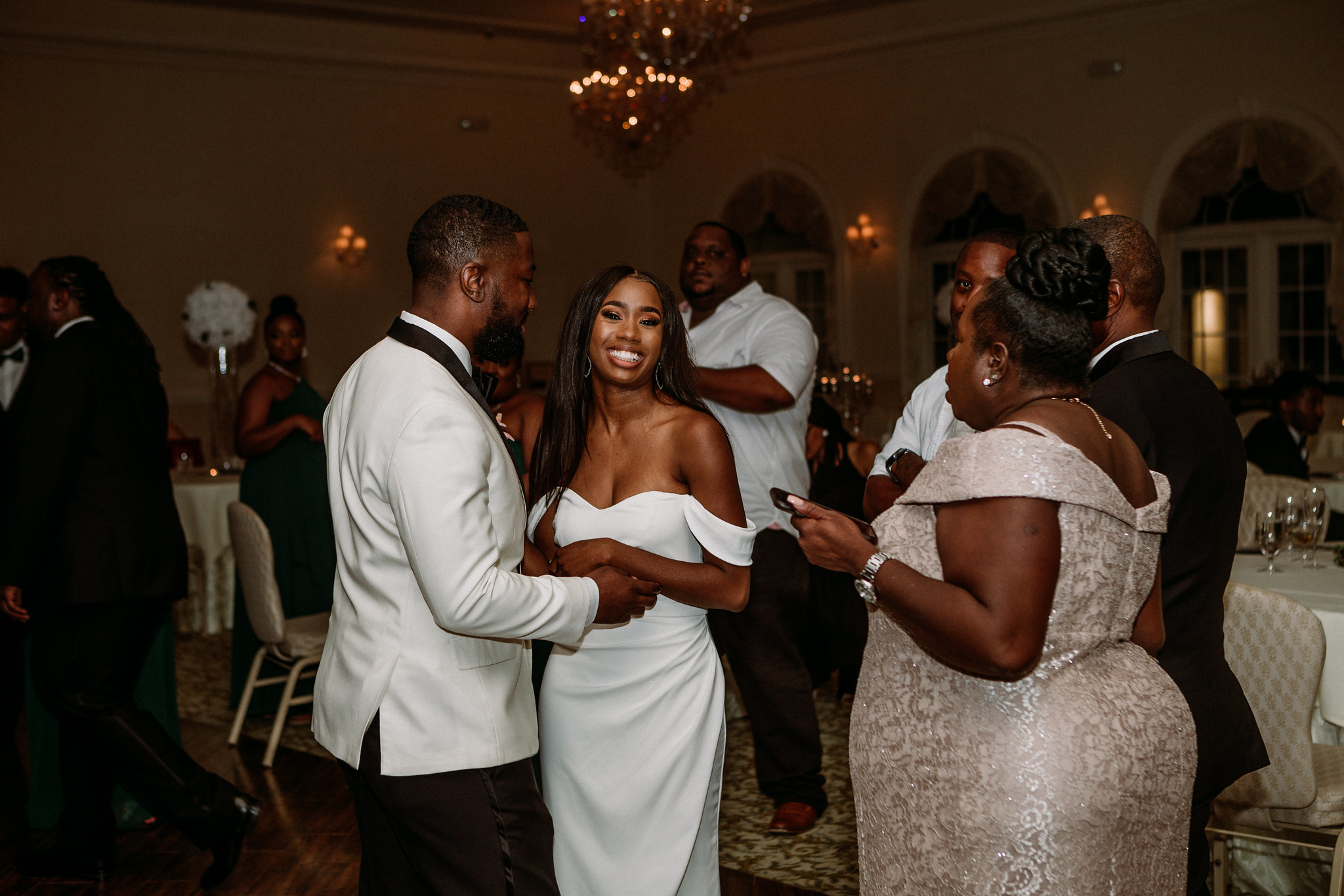 Party, dancing Reception. Wedding at Ashton Gardens West (Houston, TX)