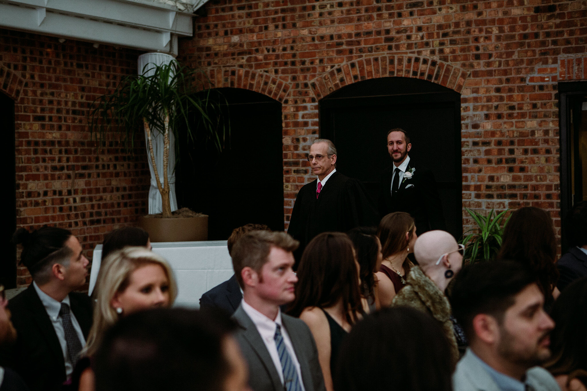 Wedding ceremony at The Sam Houston Hotel (Houston TX)